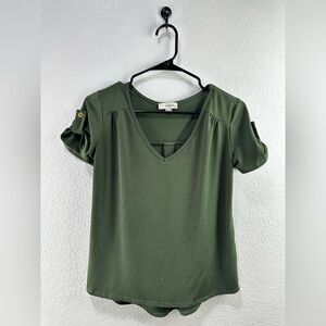 Mauve Women’s Deep Olive Blouse Size Small